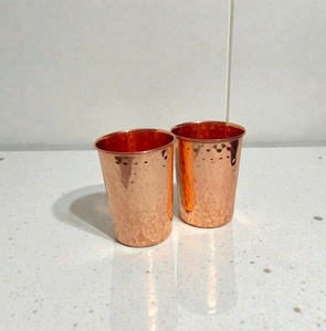 Ensemble de 6 verres à vin en cuivre, ensemble de 8 gobelets en cuivre, ensemble en gros de verres en cuivre, ensemble de gobelets en cuivre - Product Image 2