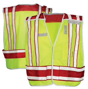 Chaleco de Seguridad Reflectante Personalizado de Fábrica, Chaleco de Alta Visibilidad para Construcción, Chalecos de Seguridad para Hombre con Múltiples Bolsillos Transpirables - Product Image 1