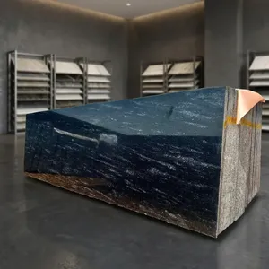 Losas de Granito Marrón Fuego de la Mejor Calidad, Piedra Natural Pulida para Encimeras de Cocina de Lujo, Pisos y Arquitectura Moderna - Product Image 3