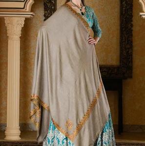Embroidered Print Handmade Elegant Kashmiri <b>Women</b> Pashmina <b>Shawl</b> Fancy Allover Pattern Winter Ladies Breathable Long <b>Shawls</b> - Product Image 4