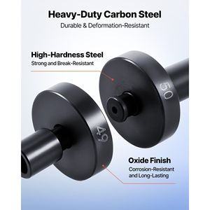 Set di attrezzi per riparazione auto per impieghi gravosi da 52 pezzi, kit pressa cuscinetti con attrezzo per montaggio guarnizioni e cuscinetti, attrezzo per montaggio boccole e attrezzo per montaggio boccole per albero di trasmissione - Product Image 3