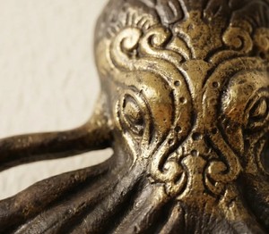 Abridor de Botellas con Forma de Pulpo, Abridor de Cerveza Metálico, Acabado Antiguo, Decorativo, Accesorios Náuticos para Bar en Casa - Product Image 3