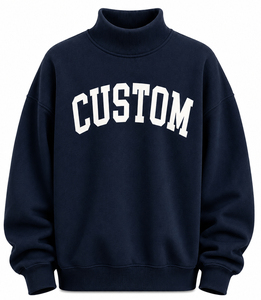 OEM personnalisé, haute qualité, respirant, 100% coton, molleton français, surdimensionné, réversible, col montant pour femme, manches longues, hiver, automne - Product Image 5