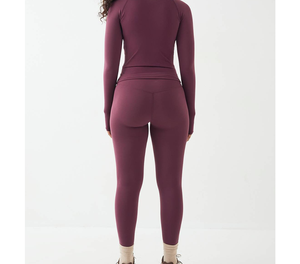 Ensemble de leggings extensibles haute performance pour femmes OEM, coupe ajustée, extensible dans 4 directions, vêtements de sport, vêtements de course, logo sur le devant, pantalon de yoga - Product Image 6