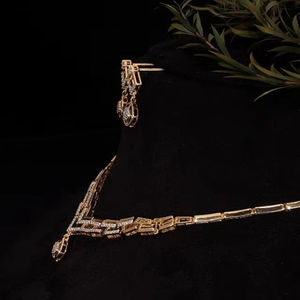 Collier de luxe à pampilles en diamant de laboratoire certifié IGI, en or massif, bijoux personnalisés pour fiançailles, mariage, fête, cadeaux d'anniversaire - Product Image 2