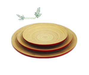 Platos de Bambú Ecológicos, Platos de Bambú para la Cena, Plato para Servir de Bambú, Reutilizables, Hechos con Bambú 100% Natural en Vietnam por Eco2go - Product Image 6
