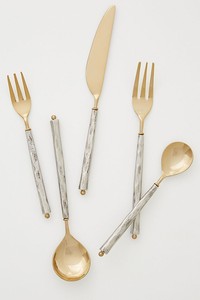 Excellent Quality Handmade Stainless Steel Metal Cutlery <b>Set</b> Wholesale Exporter Designer Flatware <b>Set</b> Supplier From India - Product Image 5