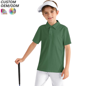 Nouveau style tendance : Polos d'été pour enfants (garçons et filles) en tissu tricoté, imprimé compressé, avec logo personnalisé pour les enfants - Product Image 3