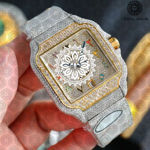 Reloj Rectangular de Acero Inoxidable para Mujer Charm_Jewells con Bisel de Diamantes, Cristal de Zafiro, Visualización de Fecha, Moda de Lujo - Product Image 6