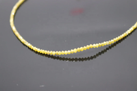 Perles rondes en diamant jaune naturel AAA 1-80-2.80mm 38 cm, diamant facetté, couleur fantaisie, pierre naturelle pour la création de bijoux