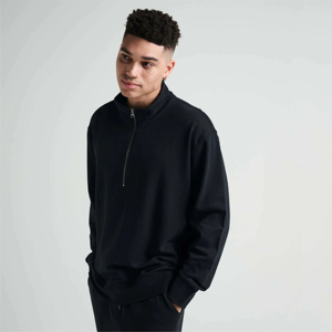 Sweat-shirts demi-zippés de qualité supérieure pour hommes, en polaire, avec col montant, respirants, OEM - Product Image 5