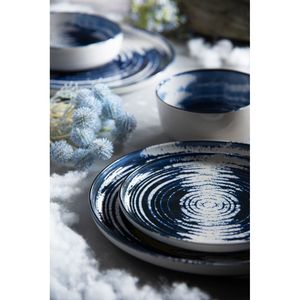 Assiettes à dessert en céramique Excelsa Ermes 20x2 cm bleues, lot de 6 - Product Image 2