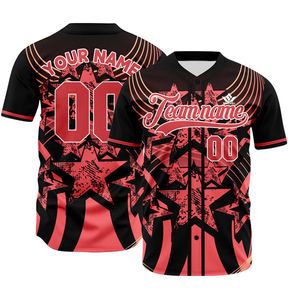 เสื้อเบสบอลลายทางแบบกำหนดเองสำหรับผู้ชาย แขนสั้น พิมพ์ลายชื่อทีม ระบายเหงื่อได้ดี ผลิตจากโพลีเอสเตอร์ ทรงปกติสำหรับผู้ใหญ่ - Product Image 6