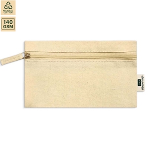 กระเป๋าเครื่องสำอางผ้าแคนวาสคอตตอนแบบไม่เคลือบ 310 GSM ขนาด 23x14 ซม. สำหรับเดินทาง พิมพ์โลโก้ได้ตามต้องการ ขายส่ง OEM รุ่น AS0053 - Product Image 3