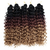 Extensions de cheveux bouclés GOGO de 18 pouces en gros, faciles à séparer, ombrées, en fibre synthétique premium, pour femmes