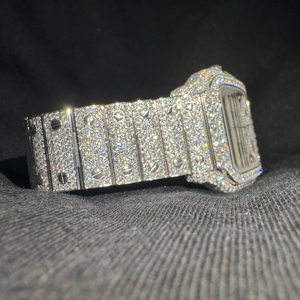 Relojes de Cuarzo de Lujo Antiguos Personalizados de Fábrica, Alta Calidad, Brillantes, con Moissanita VVS para Hombre y Mujer, Regalo Perfecto Exclusivo - Product Image 1
