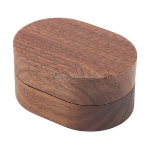 Caja de madera clásica de lujo para el hogar Hotel restaurante productos de tendencia caliente para boda caja de anillo sostenible para boda - Product Image 1