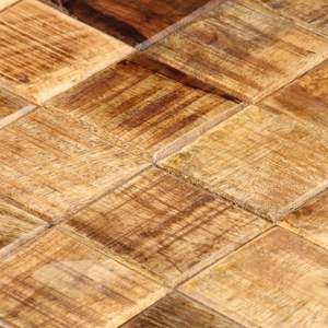 Tavolino da Caffè Piccolo Impilabile in Legno Massello di Mango Marrone - Product Image 6