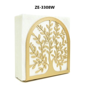 Elegante Servilletero Moderno Orgánico Hecho a Mano con Patrón Bordado de 5.31 Pulgadas de Altura para Decoración de Mesa y Uso Doméstico - Product Image 2