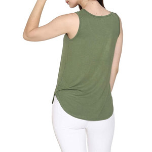 Débardeur à col rond pour femmes, sans manches, en coton, léger, doux, respirant, confortable, vêtements décontractés d'été - Product Image 2
