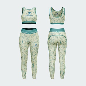 Tapete de Yoga Ecológico Reciclado de 2 Piezas con Logotipo Personalizado de Fábrica, Costuras Resistentes, Transpirable y Elástico para Gimnasio y Hogar - Product Image 1