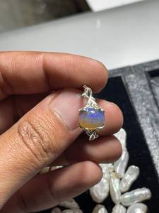 Natural Fire <b>Opal</b> <b>Ring</b> 925 Sterling Silver <b>Ring</b> Fire <b>Opal</b> <b>Ring</b> Silver <b>Ring</b>, Ethiopian <b>Opal</b> <b>Ring</b> Genuine <b>Opal</b> <b>Ring</b> - Product Image 5