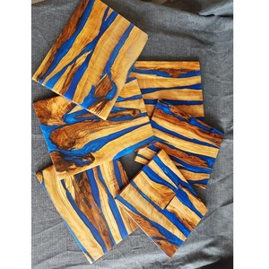 Luxury Wooden <b>Walnut</b> Epoxy Coasters Set for <b>Coffee</b> <b>Table</b> Natural <b>Walnut</b> Wood Epoxy Resin <b>Table</b> Coasters for Home - Product Image 1