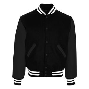 เสื้อแจ็คเก็ตเบสบอลแบบมีฮู้ดลายการ์ตูนกันน้ำสำหรับทุกเพศ ยี่ห้อ Stonefield Manufacturing ผลิตจากผ้าขนสัตว์ 100% หนา คุณภาพสูง คอตั้ง ปิดด้วยซิป - Product Image 5