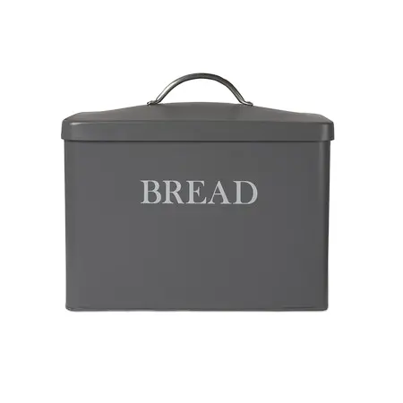 नई डिजाइन ग्रे रोटी भंडारण बॉक्स धातु रोटी बॉक्स थोक भारत से निर्माता