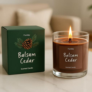 Vente en gros Ensemble de bougies parfumées à la cire de soja personnalisées avec logo et boîtes d'emballage Bougie en verre de 7oz pour la décoration intérieure, Noël et mariage - Product Image 5