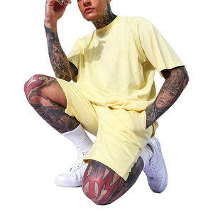 Ensembles streetwear d'été pour hommes : chemise boutonnée à manches courtes et short décontracté, respirant, séchage rapide, style urbain, personnalisable - Product Image 6