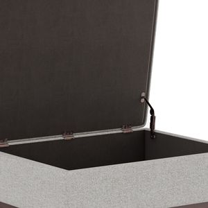 Owen Cloud Grey Pouf Contenitore con Funzione Tavolino da Caffè, Sgabelli e Pouf Eleganti - Product Image 3