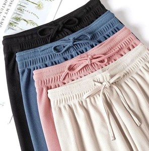 กางเกงขายาวจีบพลีทสำหรับผู้หญิง สไตล์ลำลอง ผ้าแคนวาส ขากว้าง ใส่ได้ในฤดูใบไม้ร่วง แห้งเร็ว เป็นมิตรกับสิ่งแวดล้อม - Product Image 6