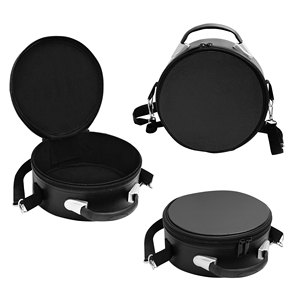 Étui de transport souple et léger de qualité supérieure pour casquette de franc-maçon (noir) avec fermeture éclair, boîte à chapeau Rite écossais noire avec sangle - Product Image 1