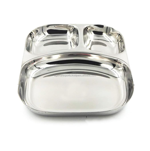 Assiette en acier inoxydable écologique pour enfants |   Utilisation de la cantine scolaire |   OEM ODM |   Fabricant chinois - Product Image 5