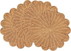 Wholesale Woven Rattan Placemat Natural Round Handwoven <b>Table</b> <b>Mat</b> Rustic Dining <b>Table</b> Decor Eco-Friendly Manufacturer - Product Image 3