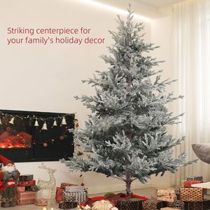 Albero di Natale Realistico Innevato da 210 cm con Base Stabile per Decorazioni Natalizie Casa e Ufficio - Product Image 4