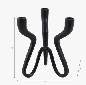 Candelabro de Hierro Fundido de Doble Cabeza, Estilo Artístico Moderno, Minimalista y Elegante, para Cenas a la Luz de las Velas y Lujo - Product Image 5