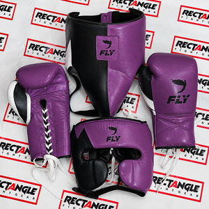 Gants de boxe en cuir de vachette personnalisés et ensemble de boxe avec protège-tête et protège-guêtres - Protection durable pour l'entraînement et le Muay Thai - Product Image 5