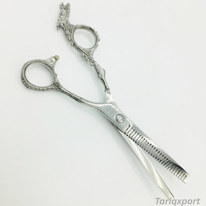 Ciseaux professionnels de coiffure pour salon, en acier japonais 440C, 6,0 pouces, 46 dents, pour effiler les cheveux - Product Image 2