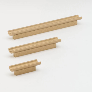 Poignée de meuble en laiton massif pour portes d'armoires, poignée de barre minimaliste en laiton pour tiroirs et armoires - Product Image 4
