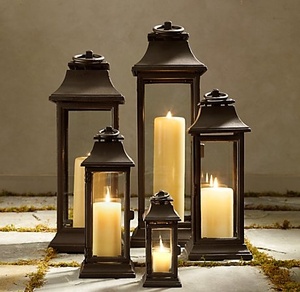 Durable Handmade Metal Candle Lantern Strong Handle Easy Carry for Outdoor Activities <b>Emergency</b> <b>Lighting</b> Christmas Decorations - Product Image 1