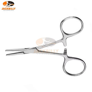 คีมหนีบหลอดเลือดตรง ขนาด 10.0 ซม. ทำจากเหล็ก สำหรับการผ่าตัดทั่วไป ใช้หนีบหลอดเลือดผิวหนัง หยุดเลือด ได้รับมาตรฐาน CE MOL - Product Image 6