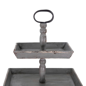 Bandeja de Madera de Varios Niveles para Exhibición de Alimentos en Panaderías y Restaurantes, Diseño Floral Moderno para Decoración de Mostradores de Cafeterías y Bodas - Product Image 5