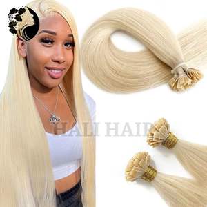 Premium 100g cuerpo teñido onda Super Single vietnamita Remy extensiones de cabello Hali doble dibujado queratina infundida punta plana - Product Image 2