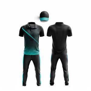 Tenue d'équipe de cricket personnalisée par sublimation couleur |   Tenue complète d'équipe de cricket pour hommes, femmes et jeunes : polo et pantalon - Product Image 3