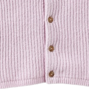 Cárdigan de punto rosa claro para bebé con texto de corazón, suéter de algodón suave de manga larga con botones frontales para recién nacidos, bebés y niños pequeños - Product Image 6