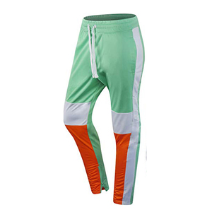Ensemble de survêtement crème pour homme, veste zippée avec poches latérales, pantalon à cordon de serrage, polyester et coton de qualité supérieure, vêtements de sport décontractés - Product Image 5