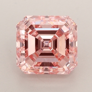 เพชรเพาะเลี้ยง CVD HPHT สีชมพูสดใส ระดับความสะอาด VVS2 น้ำหนัก 5.00 กะรัต ทรง Asscher สำหรับทำเครื่องประดับ รับรองโดย IGI - Product Image 2