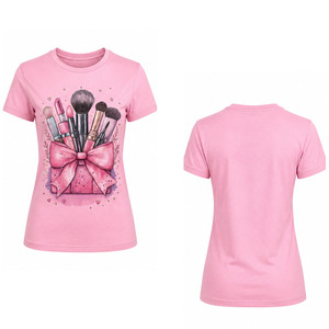 T-shirt imprimé pour femme en coton, décontracté, tendance, streetwear, top doux et respirant, mode estivale quotidienne, broderie - Product Image 5